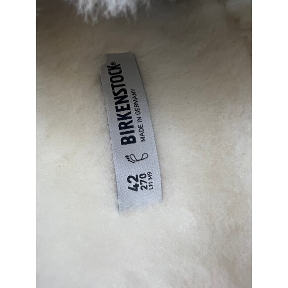 Birkenstock Boston Shearling Stone Coin Suede Leather Men's Size 9 New - Picture 12 of 16